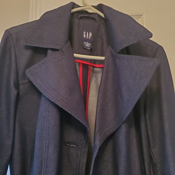 GAP Jean Trench Coat - Picture 2 of 6